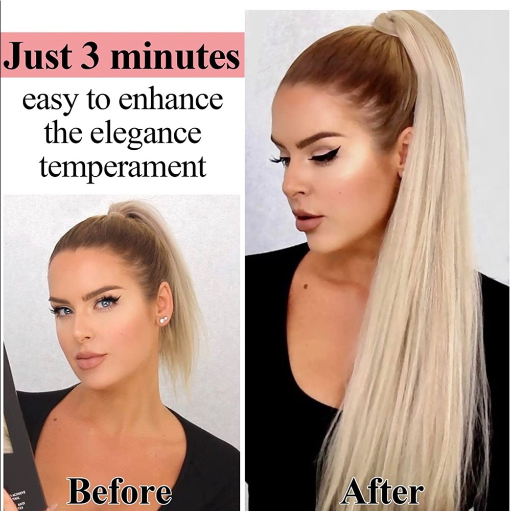 - Quick wrap ponytail
